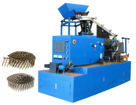Volledig automatische spoel nagelcollator machine met 1,5 kW vermogen en PLC-besturing voor efficiënte nagelproductie