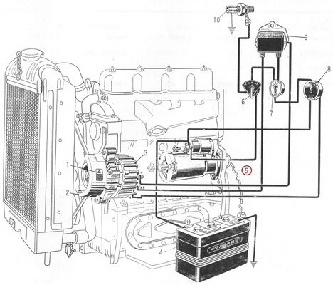 495AG Dieselmotor Onderdeel - Startmotor - QD1328C