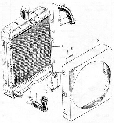 495AG Dieselmotor Onderdeel Radiator 495AG-19100 China Oorsprong 3 kg