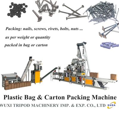 De Machine van de plastic Zakverpakking voor Spijkers, Schroeven, Klinknagels, Noten, Bouten en Andere Hardware en Vervangstukken