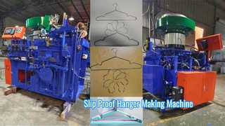 Hangermachine maakt slipvrije hangers snel